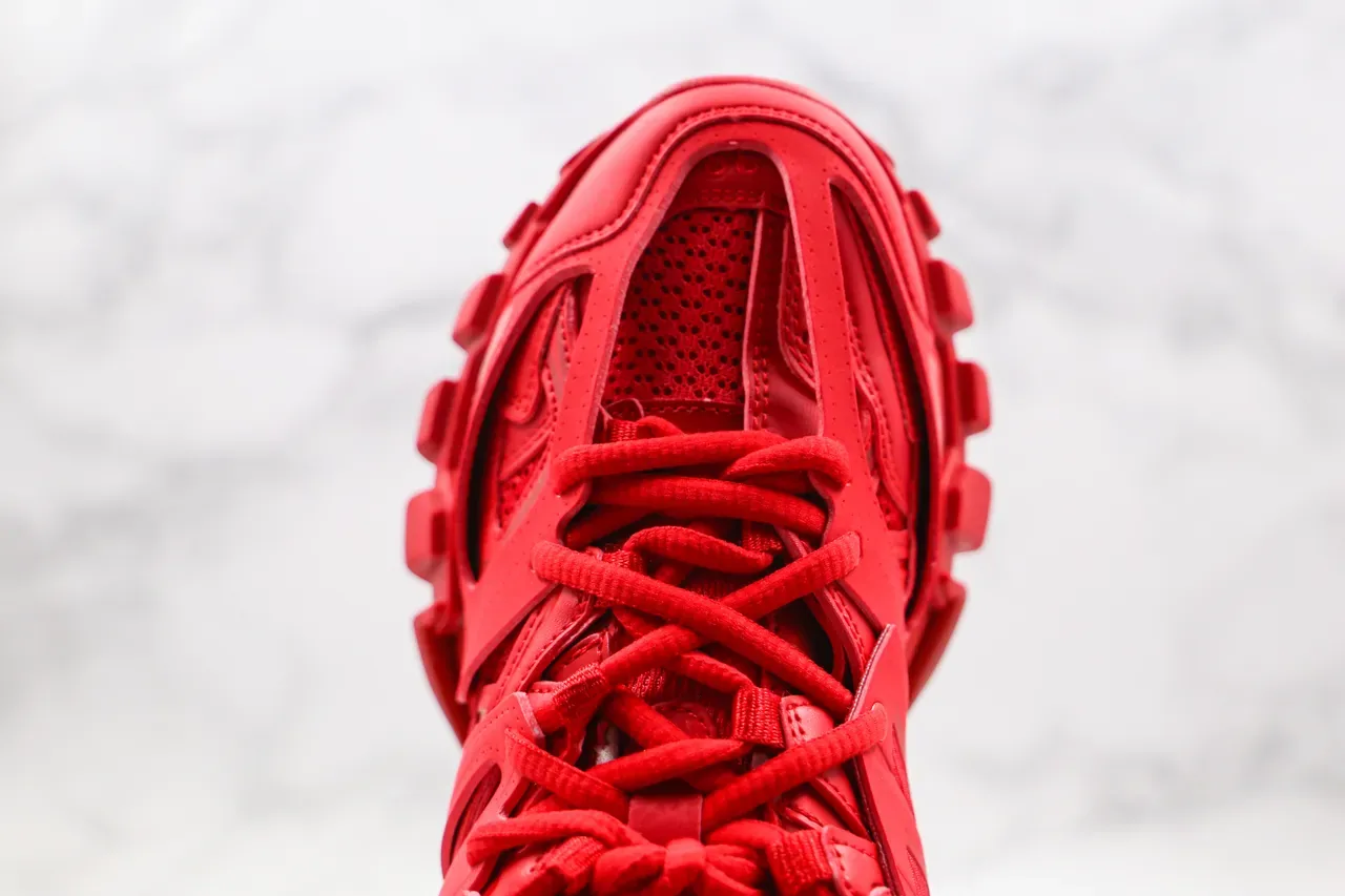 Balenciaga Runner Tênis Chunky Vermelho Monocromático 6
