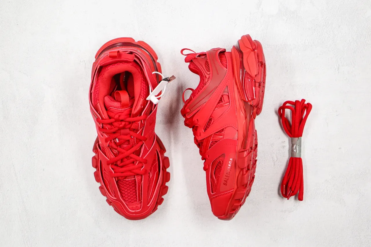 Balenciaga Runner Tênis Chunky Vermelho Monocromático 8