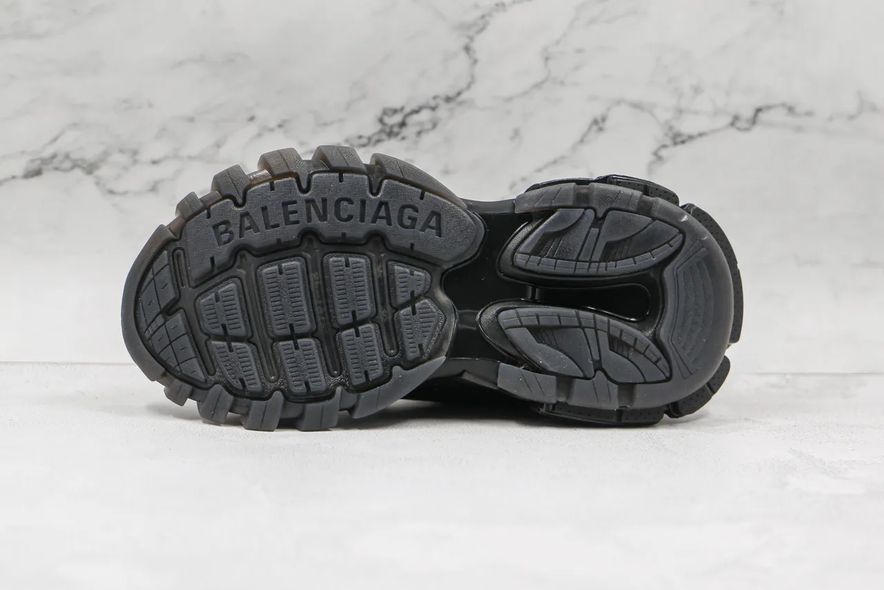 Balenciaga Runner Monochrome Black Chunky Sneakers 3