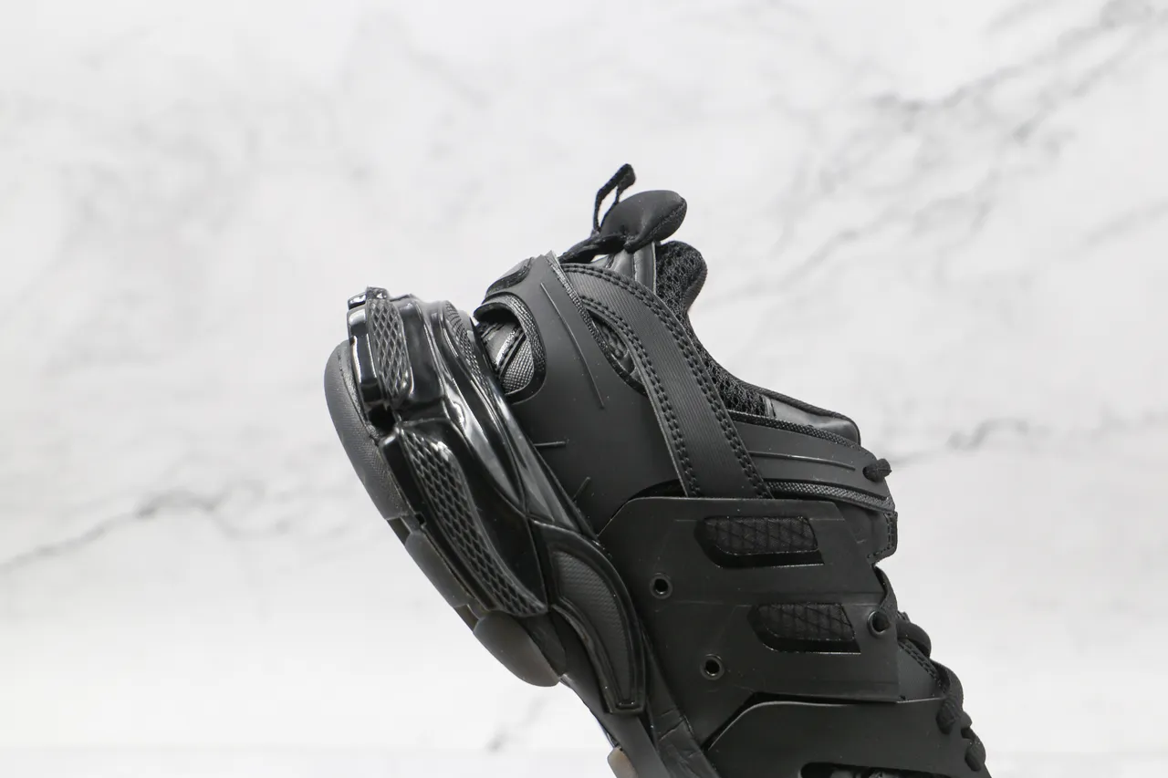 Balenciaga Runner Monochrome Black Chunky Sneakers 7