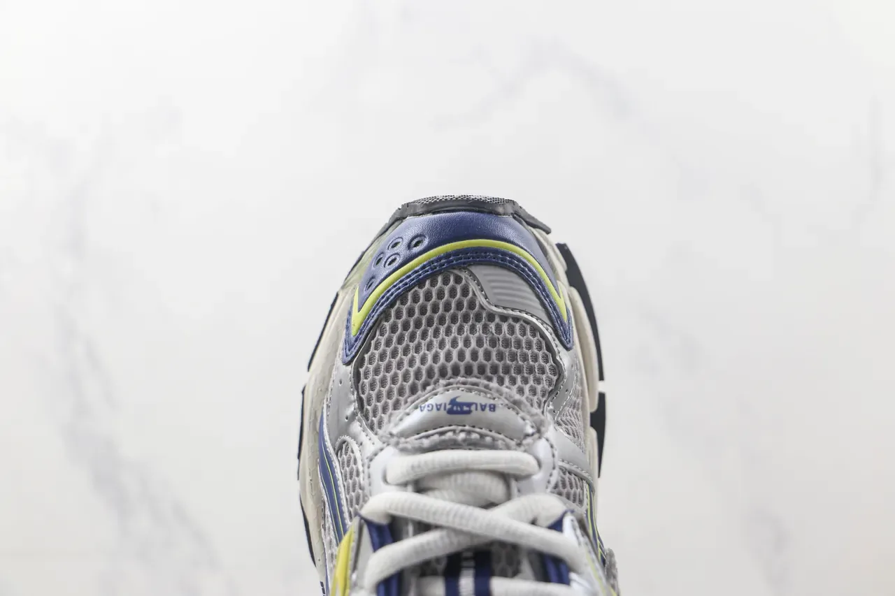 Balenciaga Runner Zapatillas Chunky Blancas Azules Amarillas 6