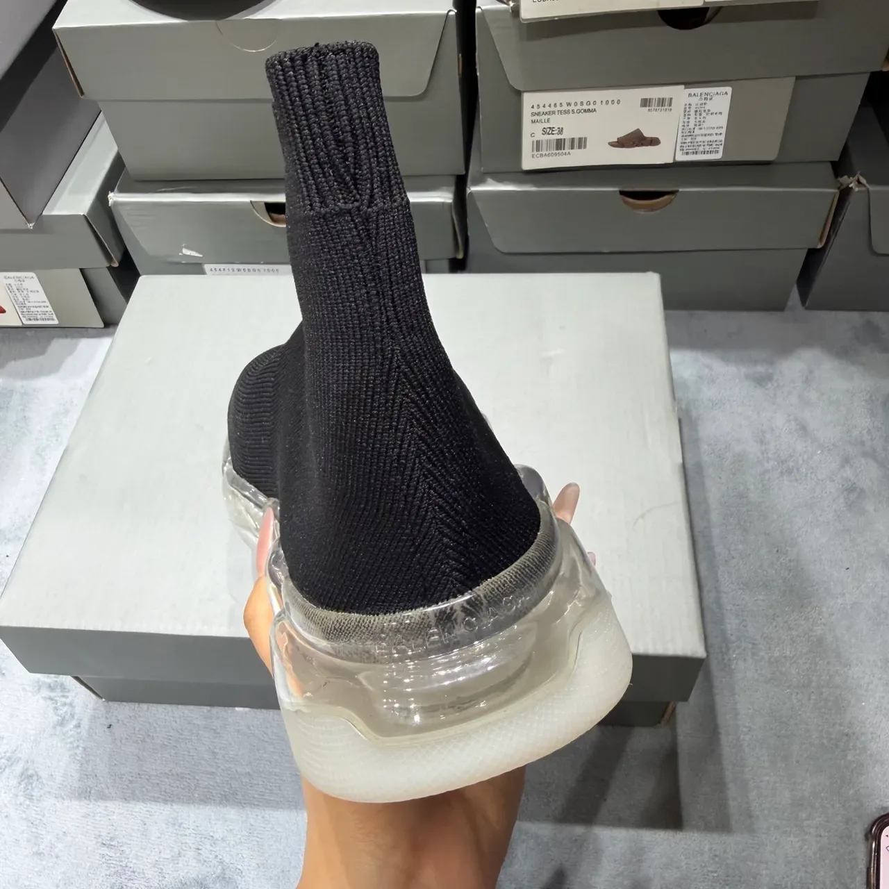Balenciaga Speed Trainer Black Sock-Fit tênis lifestyle 5