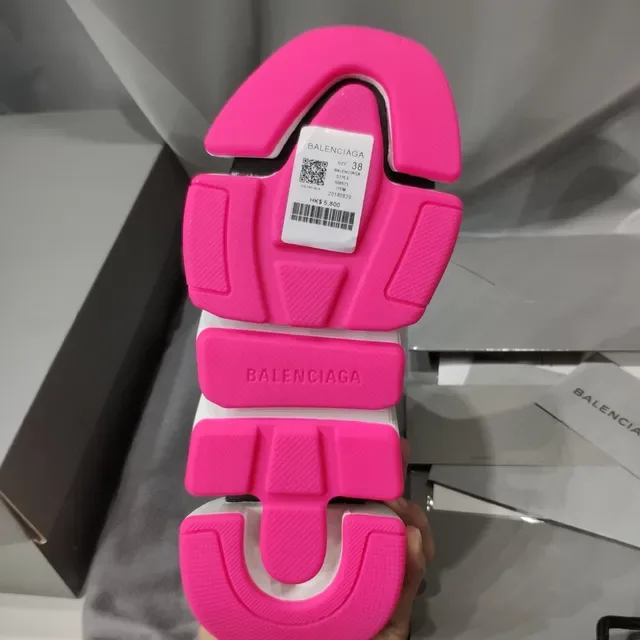 Balenciaga Speed Trainer Noir Blanc Rose Lifestyle Sneakers 2