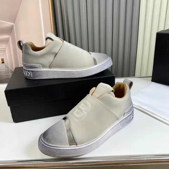 Balenciaga Speed Trainer حذاء رياضي أسلوبي فضي معدني slip-on 2