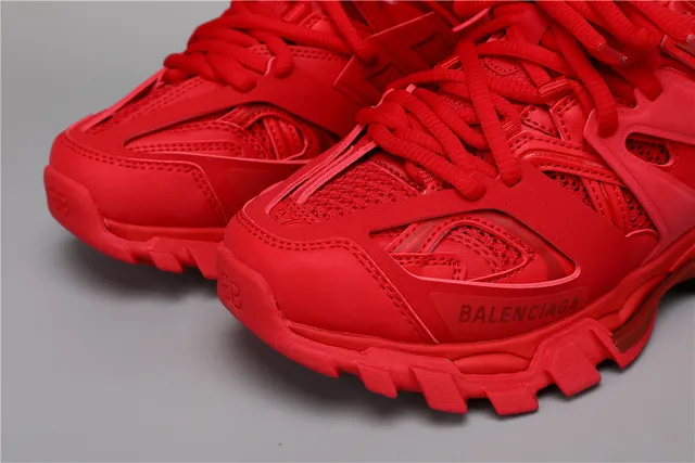 Balenciaga Track Sneaker Monocromático Vermelho Tênis Chunky 4