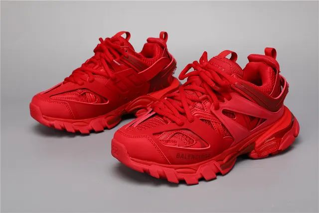 Balenciaga Track Sneaker Monocromático Vermelho Tênis Chunky 5