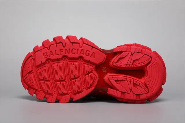 Balenciaga Track Sneaker Monocromático Vermelho Tênis Chunky 6