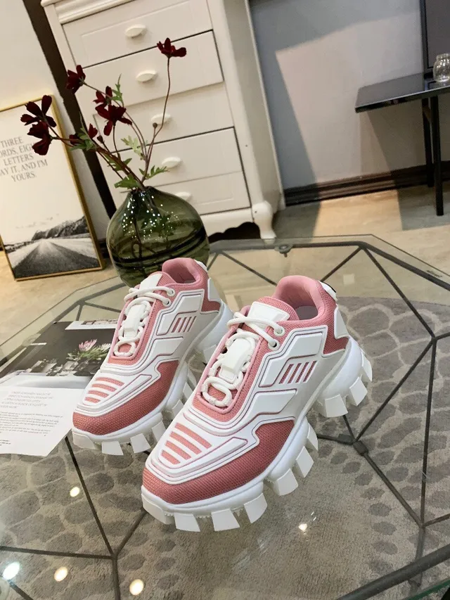 Balenciaga Track Trainer Chaussures Chunky Roses et Blanches 3