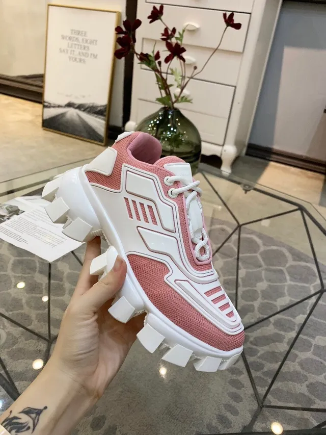 Balenciaga Track Trainer Chaussures Chunky Roses et Blanches 5