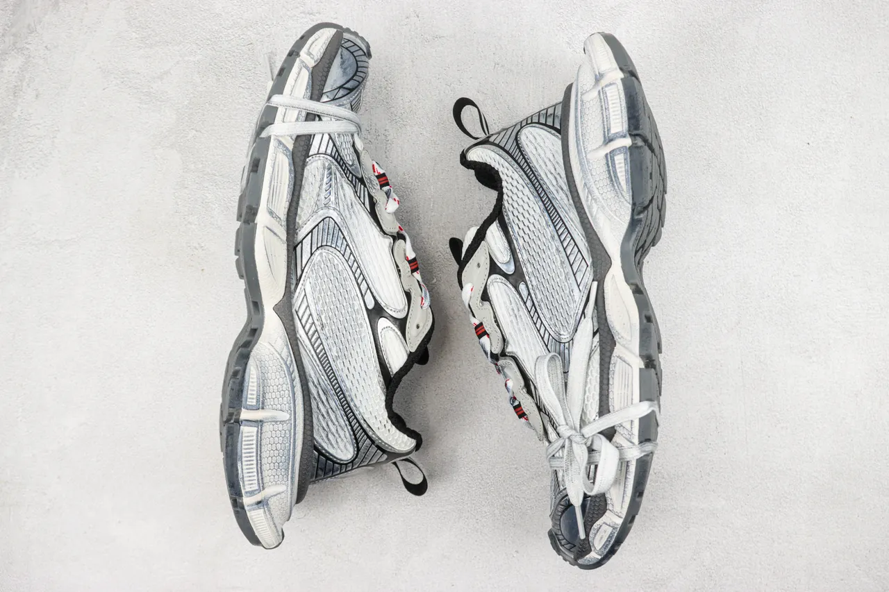 Balenciaga Track Trainer Silver Black Chunky Sneakers 2