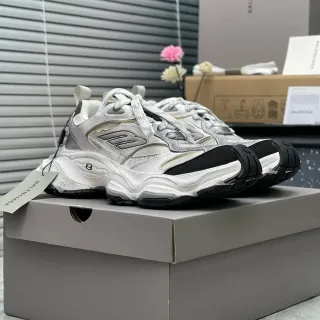Balenciaga Track Trainer blanco plateado negro Chunky Sneakers