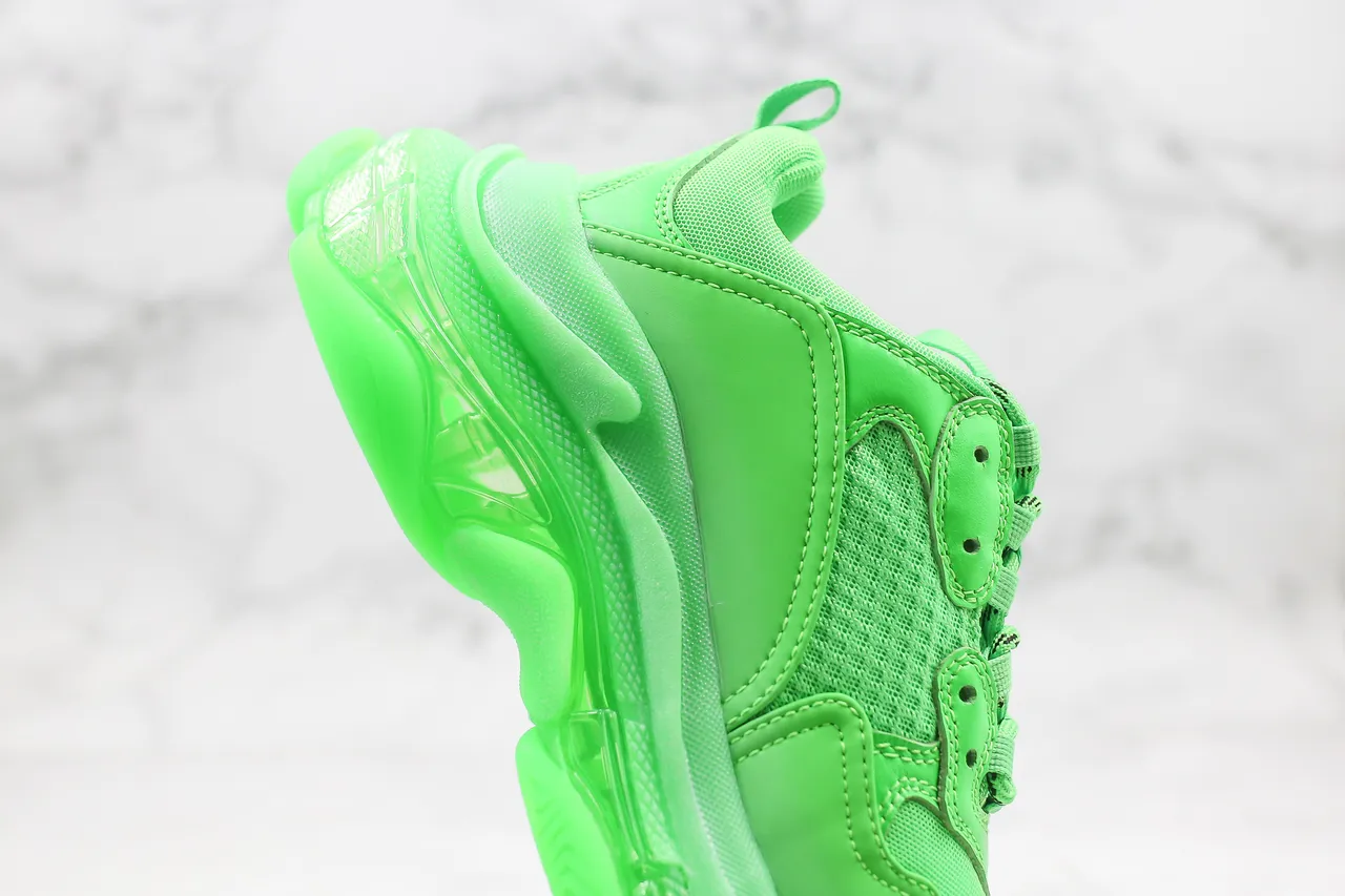 Balenciaga Triple S Neon Green tênis grossos 3