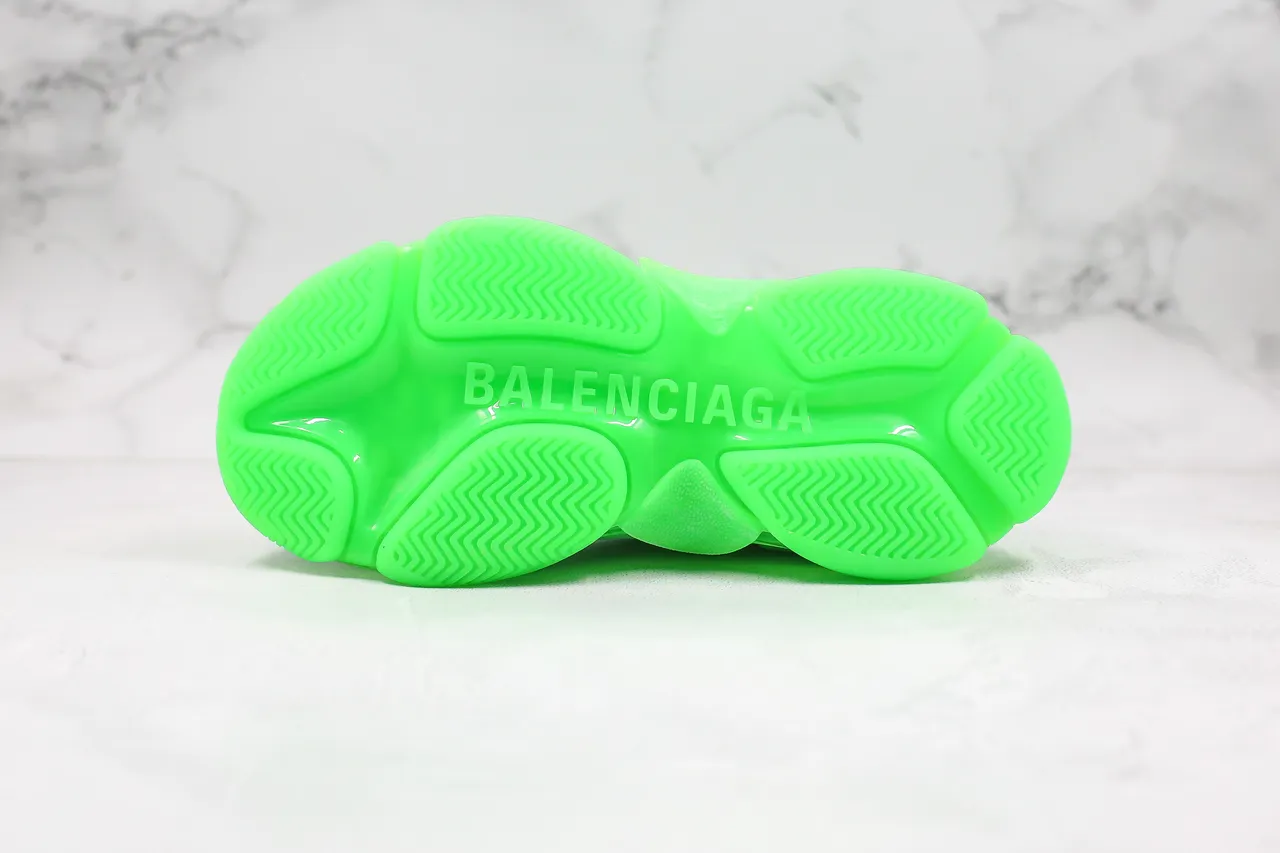 Balenciaga Triple S Neon Green tênis grossos 4