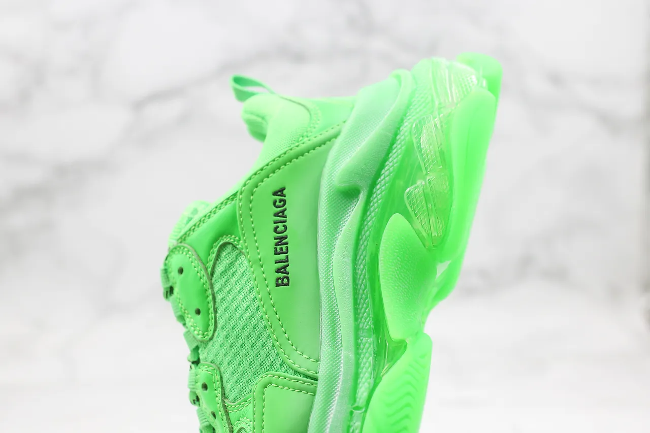 Balenciaga Triple S Neon Green tênis grossos 6