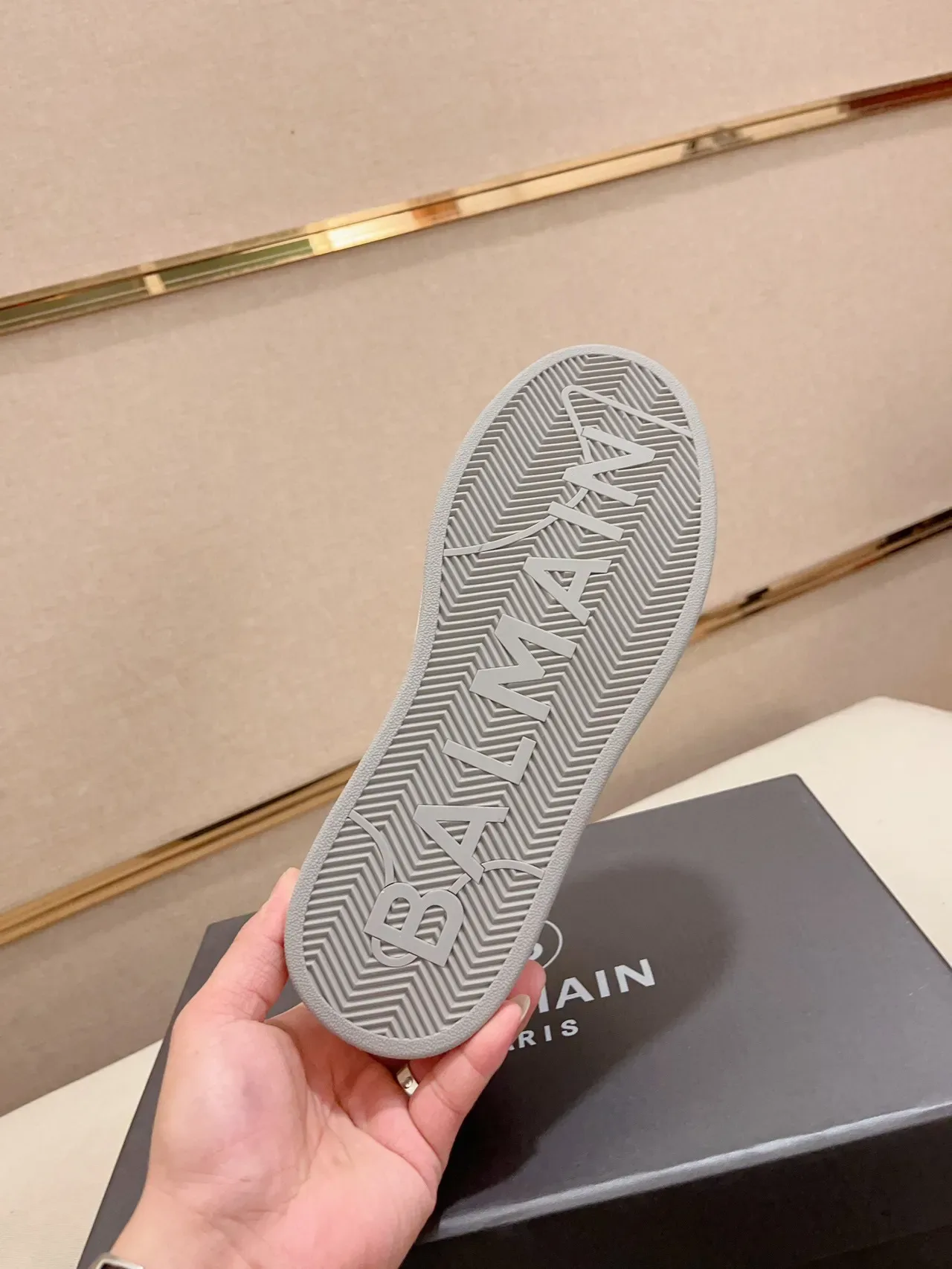 Balmain B-Court Black White Gray Lifestyle Sneakers 9