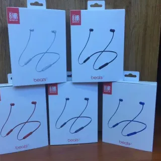 Beats BeatsX Black Blue Neckband Design Angled Earbud Stems Sports Earphones