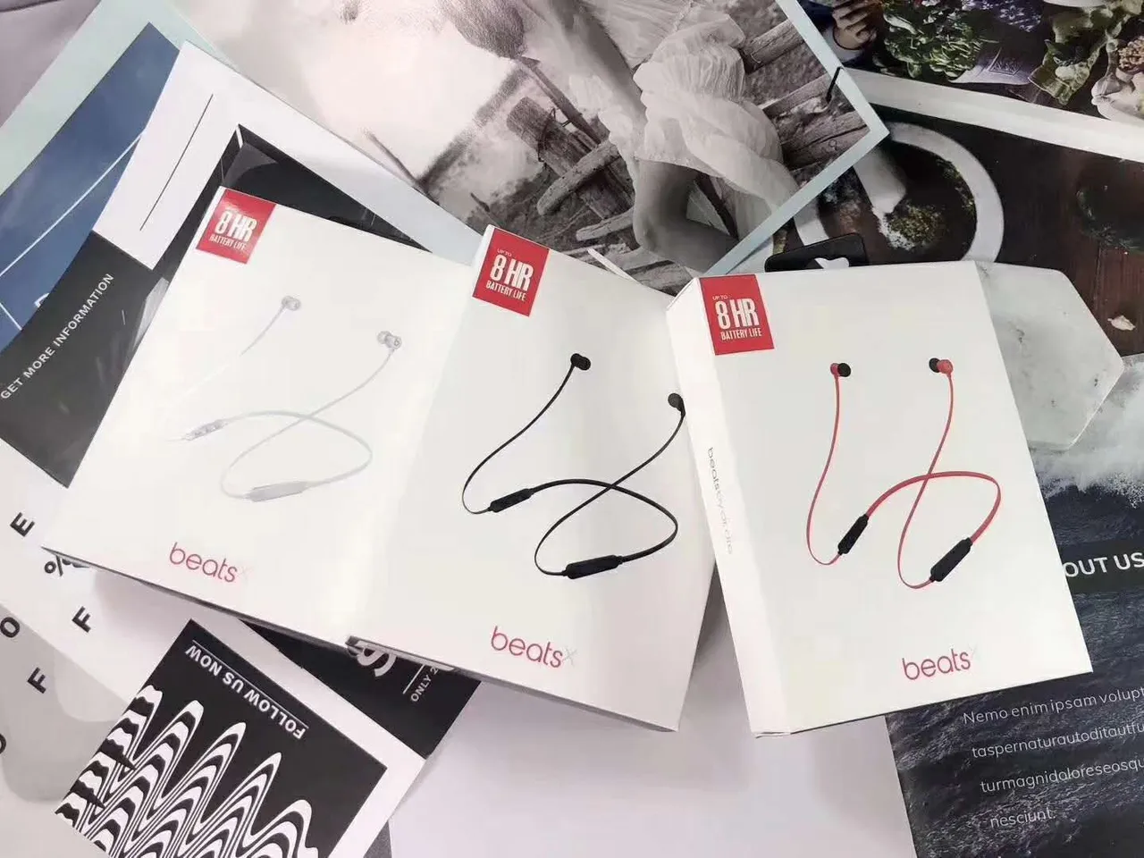 Beats BeatsX Black Blue Neckband Design Angled Earbud Stems Sports Earphones 10
