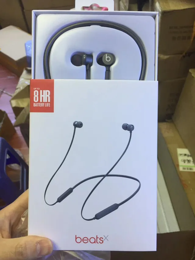 Beats BeatsX Black Blue Neckband Design Angled Earbud Stems Sports Earphones 16