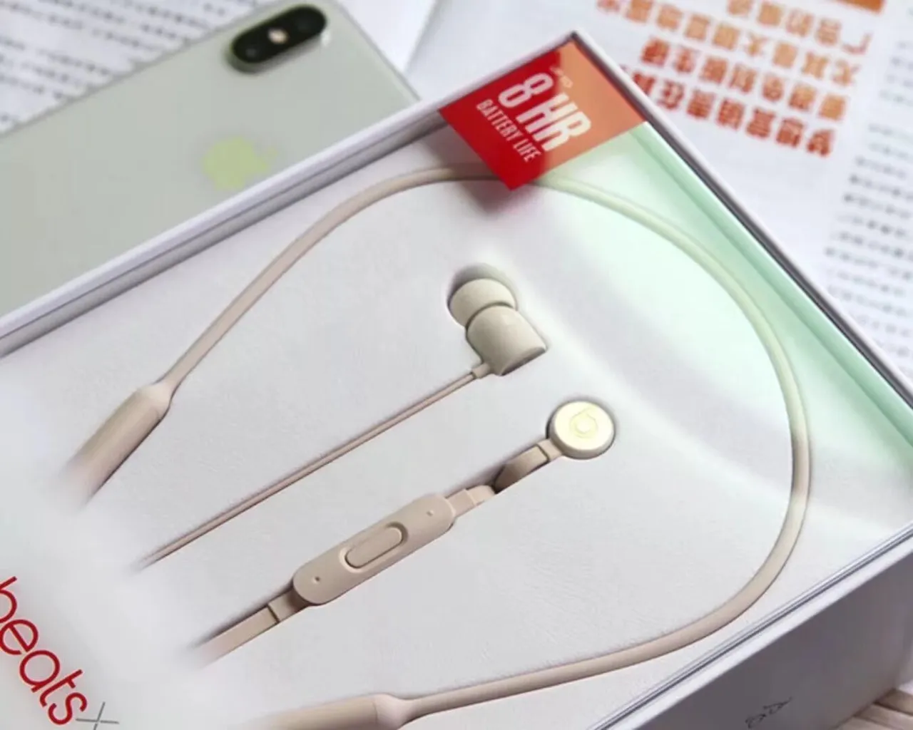 Beats beatsX Black Neckband Design Flexible Cable Sports Earphones 6