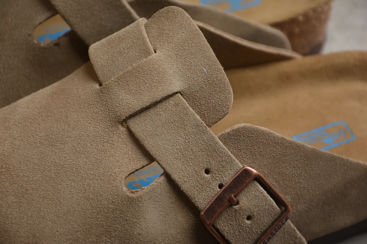 Birkenstock Arizona Bege Camurça Correia Única Sabota 6
