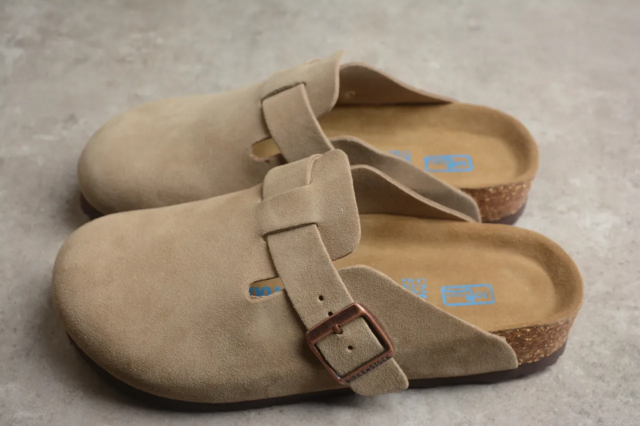 Birkenstock Arizona Bege Camurça Correia Única Sabota 8
