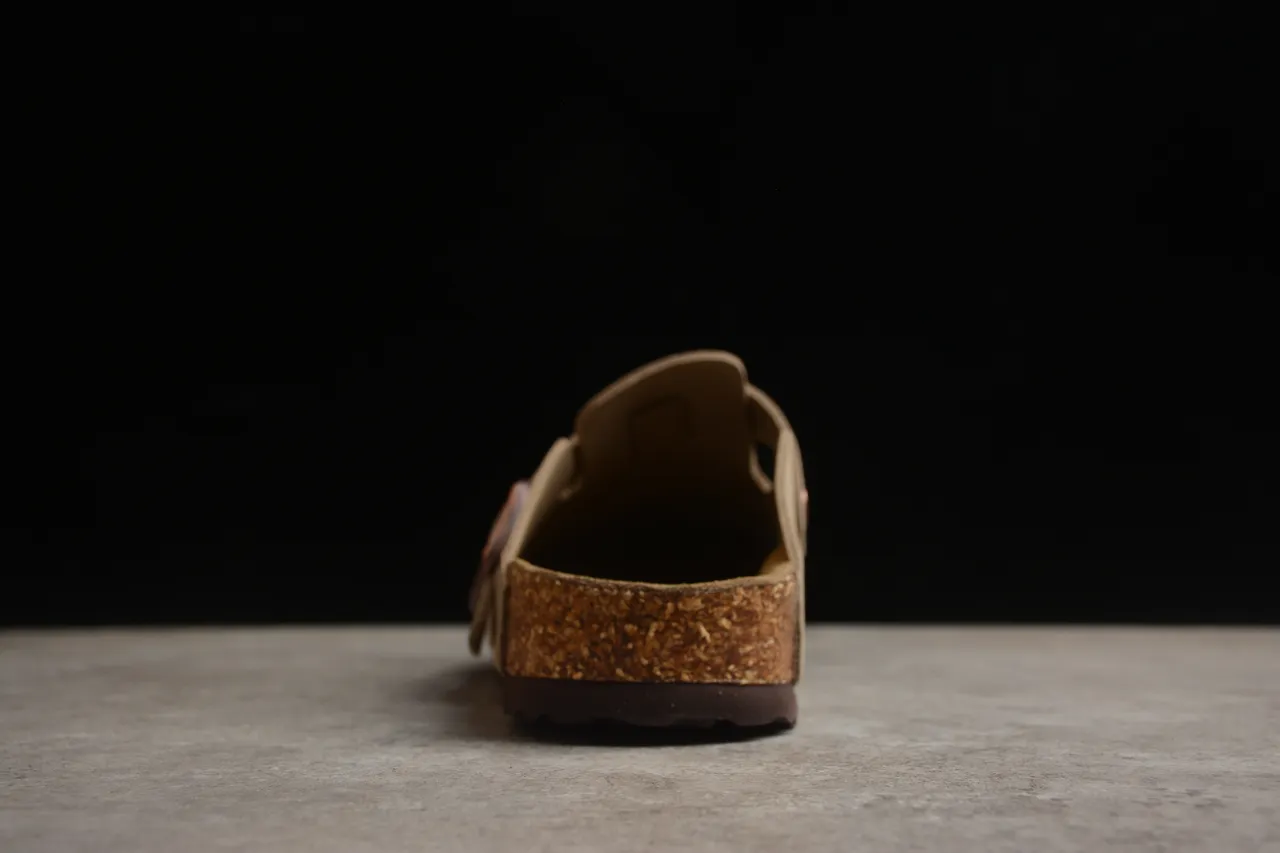 Birkenstock Arizona Bege Camurça Correia Única Sabota 9