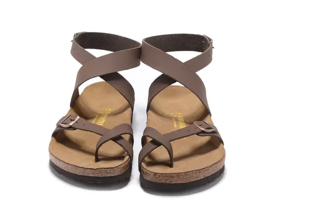 Birkenstock Arizona Brown Cork Footbed Gladiator Sandals 5