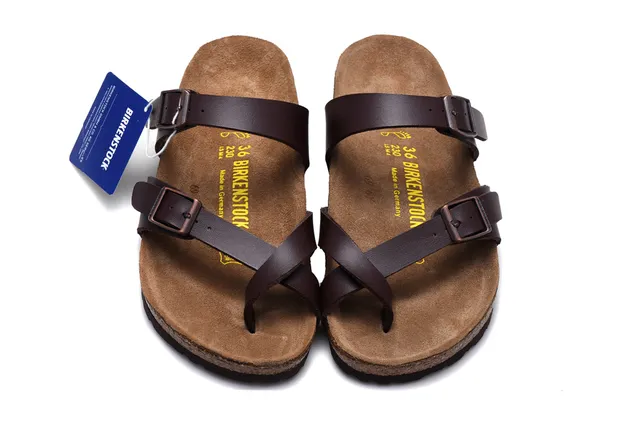 Birkenstock Arizona Sandales Casuales en Cuir Brun 3