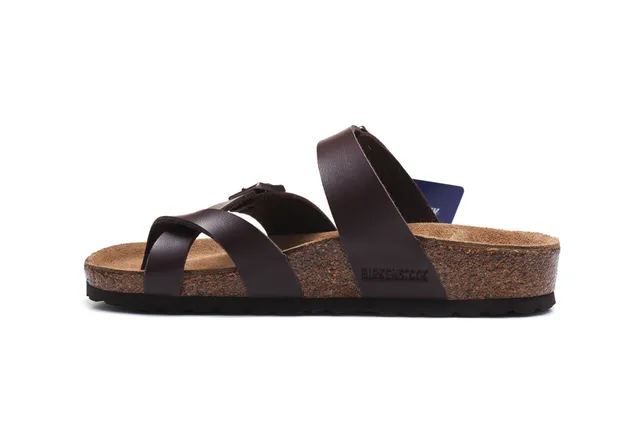 Birkenstock Arizona Sandales Casuales en Cuir Brun 4