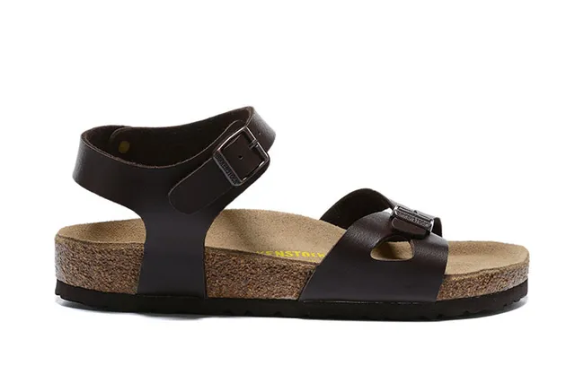 Birkenstock Arizona Sandales de Cuir Marron Casual 2