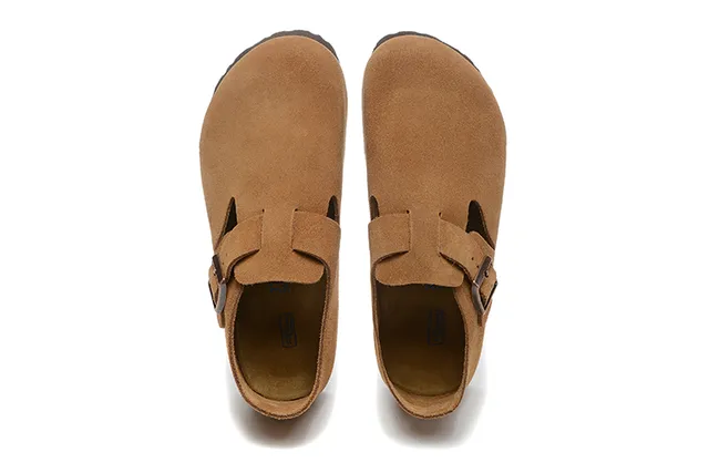 Birkenstock Arizona Marron Daim Supérieur Boucle Unique Bretelle Chaussures Casual 2