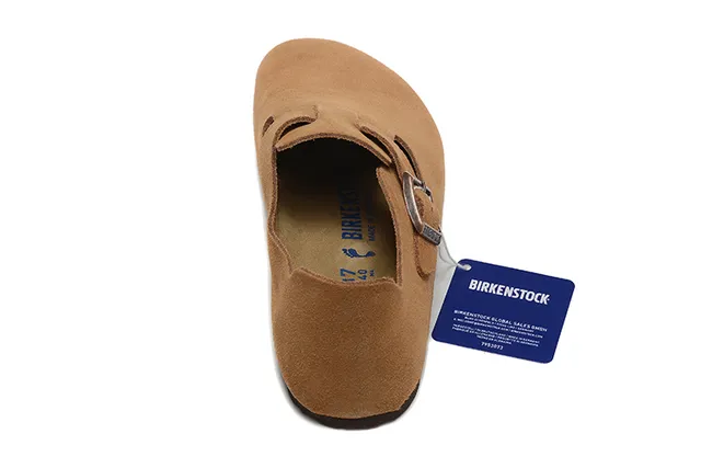 Birkenstock Arizona Marron Daim Supérieur Boucle Unique Bretelle Chaussures Casual 4
