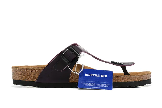 Birkenstock Arizona Sandales Casual en Cuir Violet 6