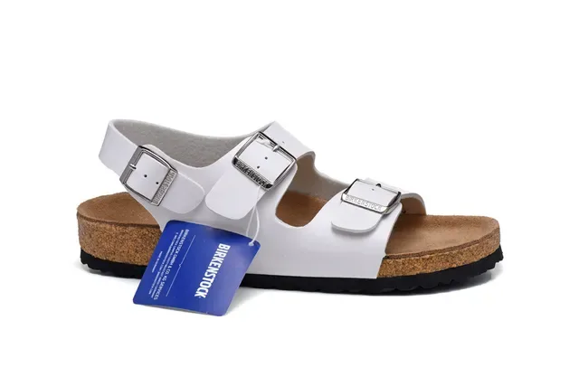 Birkenstock Arizona Sandálias Casuais Brancas 2