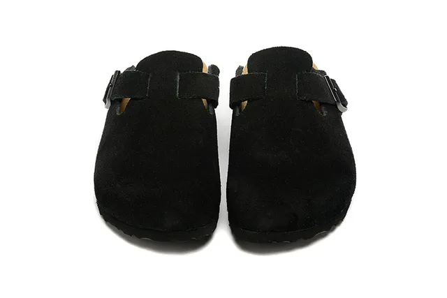 Birkenstock Boston Black Suede Clog 3