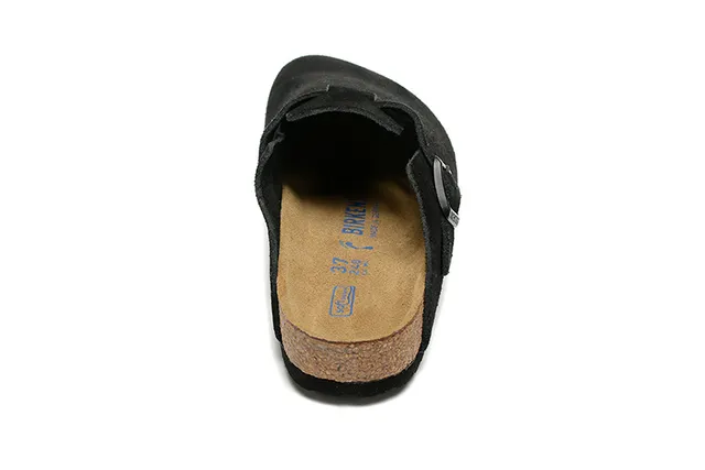 Birkenstock Boston Black Suede Clog 4