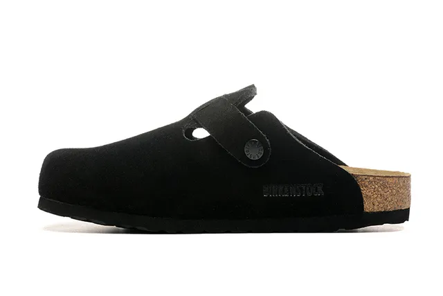 Birkenstock Boston Black Suede Clog 5