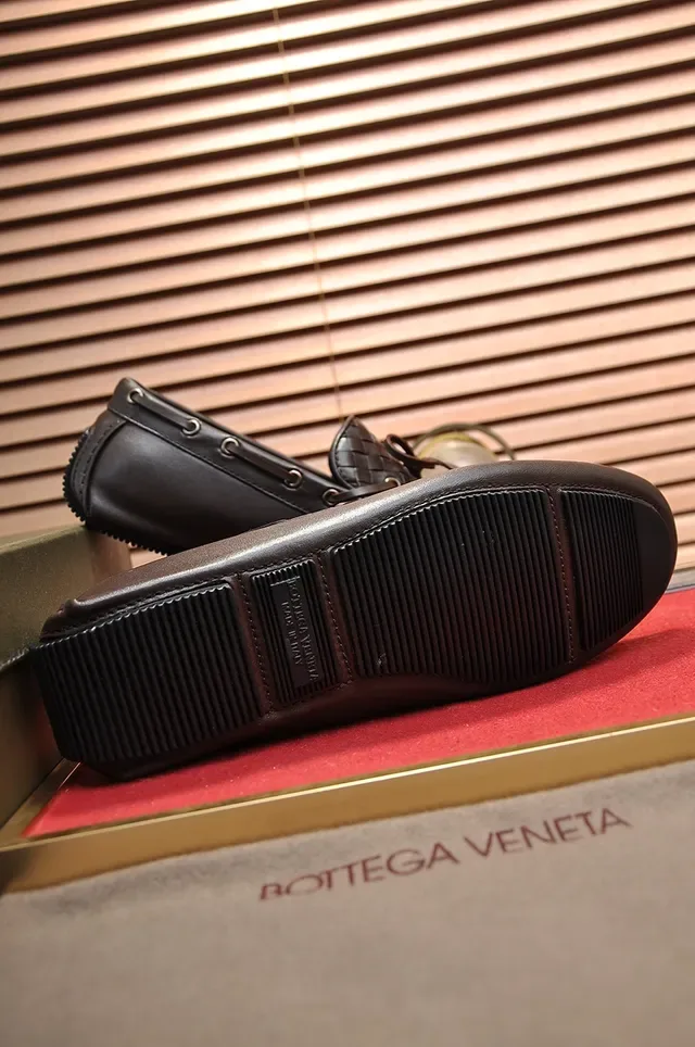 Bottega Veneta Andiamo Mocassins Marrom Intrecciato Trama 3