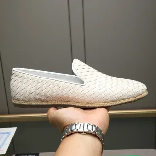 Bottega Veneta Andiamo 编织皮革乐福鞋