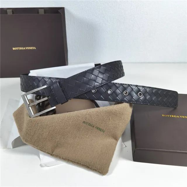 Bottega Veneta Intrecciato Ceinture en cuir tressé 9
