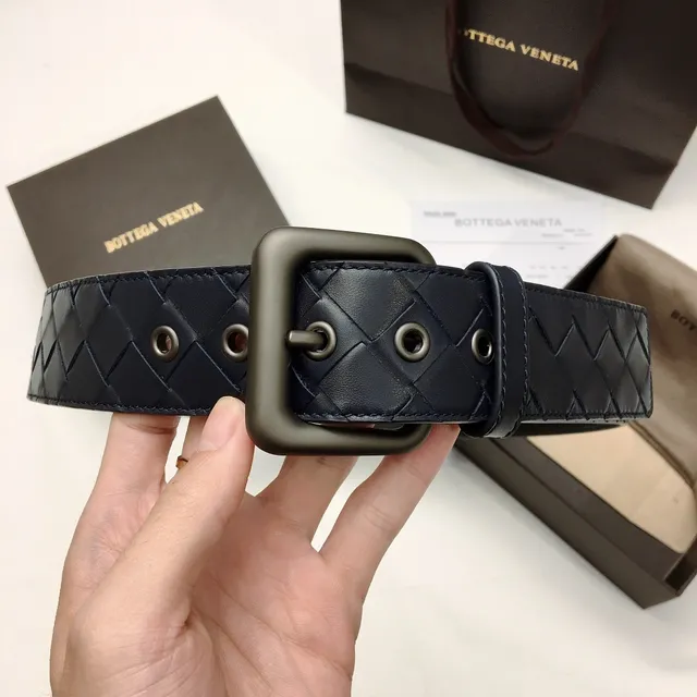 Bottega Veneta Intrecciato حزام جلد منسوج 4