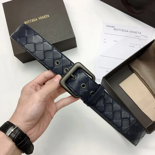 Bottega Veneta Intrecciato حزام جلد منسوج 5