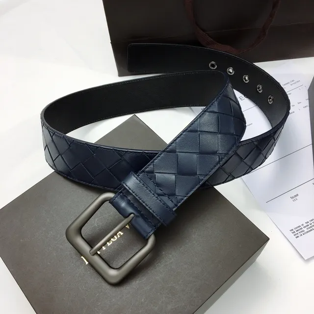 Bottega Veneta Intrecciato حزام جلد منسوج 9