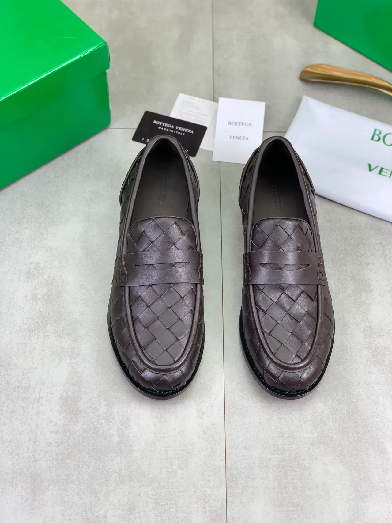 Bottega Veneta Loafer com Cinta Woven Intrecciato 5