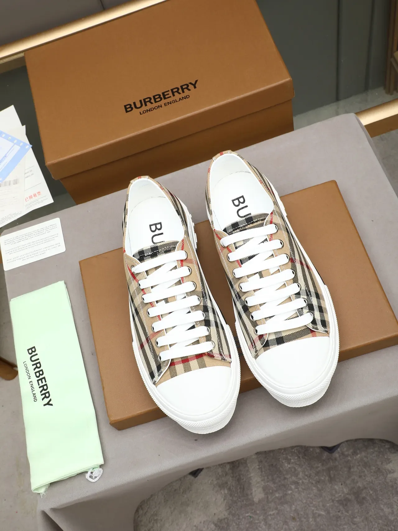 Burberry House Check Platform Lifestyle Sneakers 3