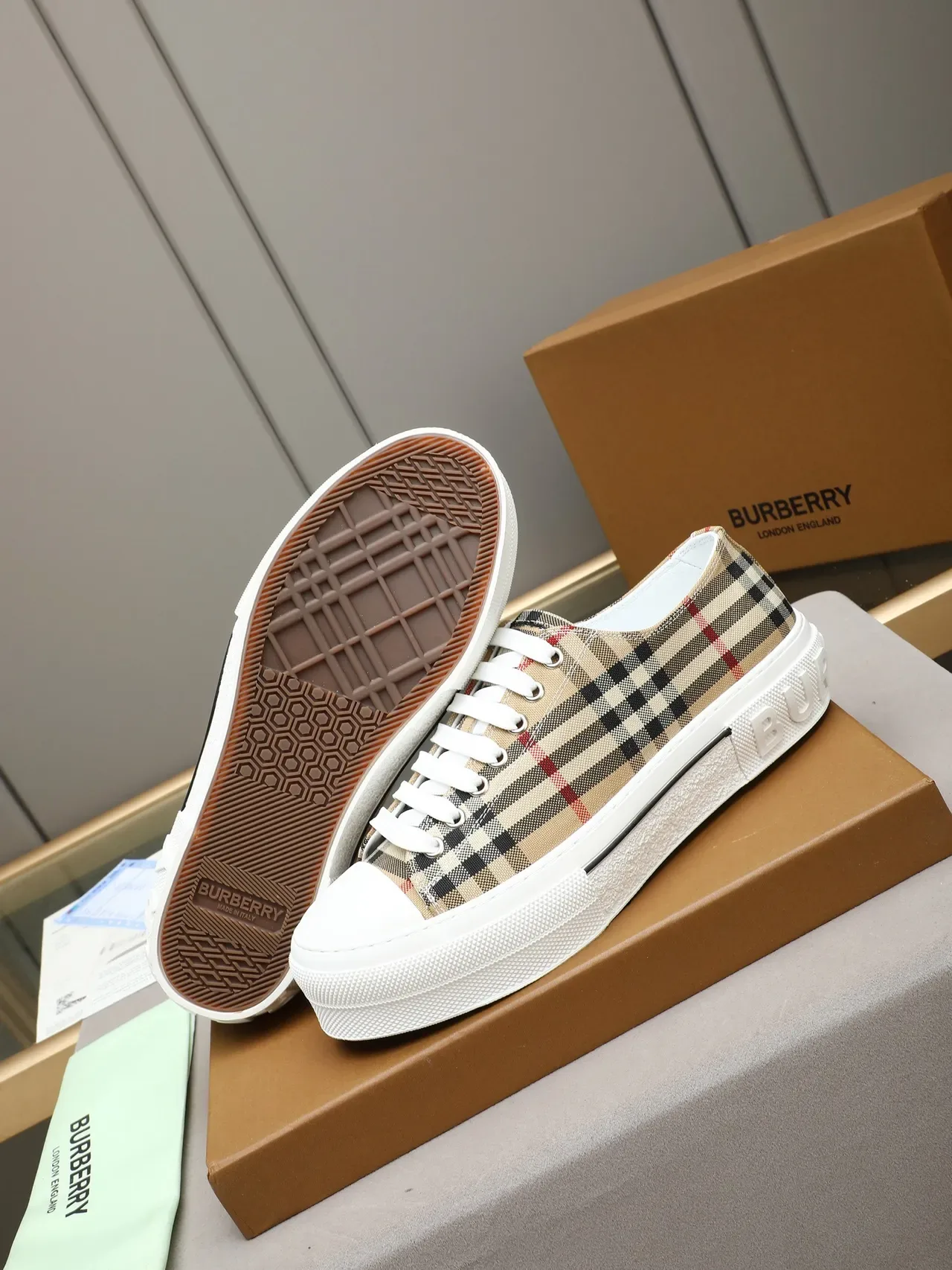 Burberry House Check Platform Lifestyle Sneakers 4
