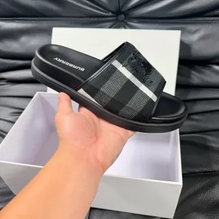 Burberry Knight Check Strap Slipper