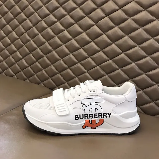 Burberry Knight Graphic Logo Sneakers Chunky Blances Orange 5