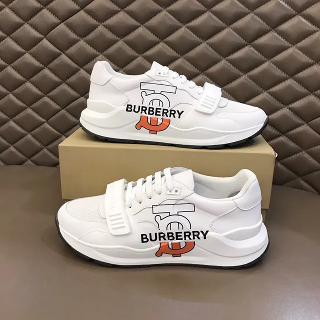 Burberry Knight Graphic Logo Sneakers Chunky Blances Orange 7