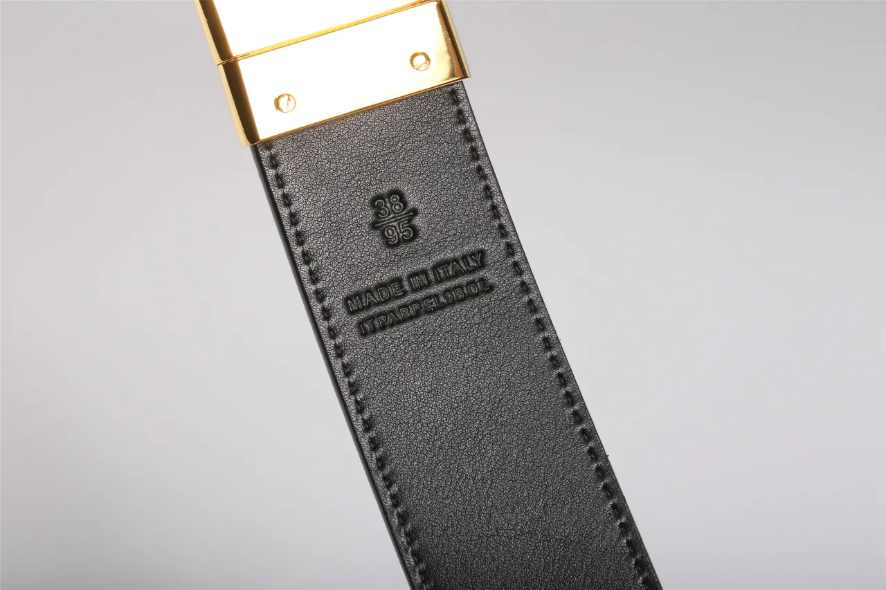 Burberry Knight House Check Ceinture en cuir beige 5